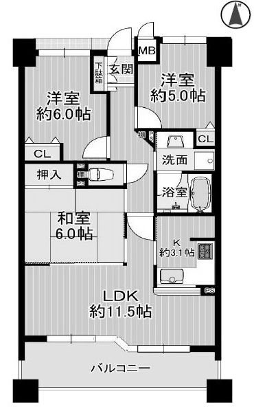 ディアステージ高槻真上町 間取り図
