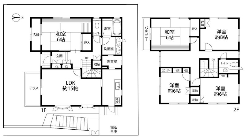 高槻市南平台5丁目　中古一戸建 間取り図