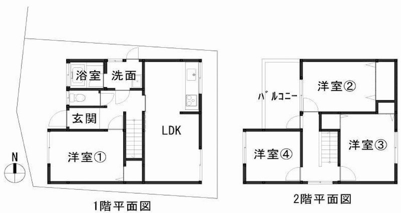 摂津市鳥飼西1丁目　中古一戸建 間取り図