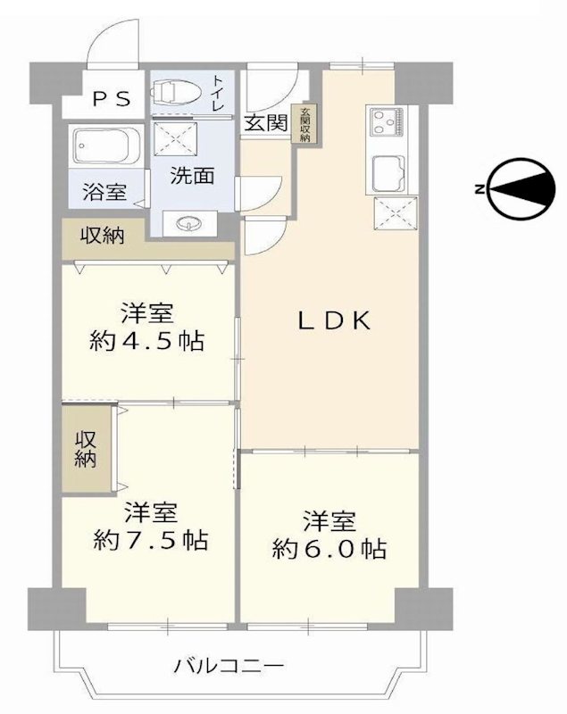 ローレルハイツ茨木総持寺第1号棟 間取り図