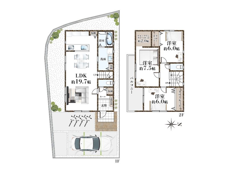 塚原4丁目全8区画　4号地  間取り図