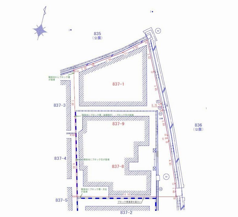 摂津市三島3丁目　売土地 間取り図