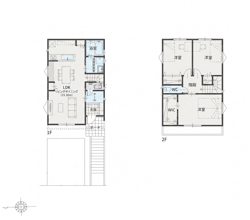 高槻市柱本新町　建築条件付売土地 間取り図