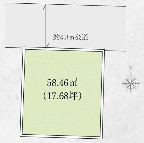 区画図 高槻市赤大路町 建築条件付売土地 その他