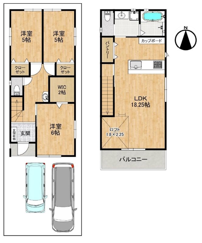 高槻市柱本6丁目　建築条件付土地 間取り図