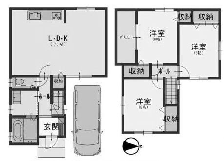 高槻市宮之川原5丁目　中古一戸建 間取り図