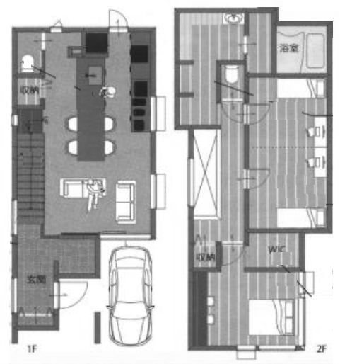 高槻市松が丘1丁目　新築一戸建B号地 間取り図