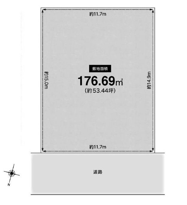 高槻市松が丘4丁目　売土地 間取り図