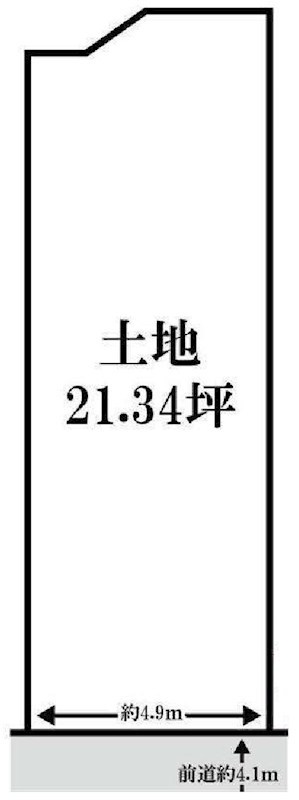 高槻市野田3丁目　売土地 間取り図