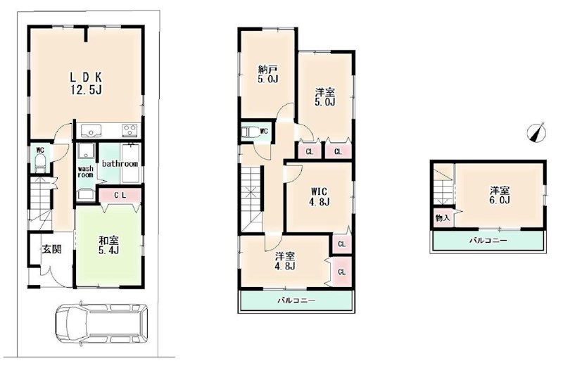 摂津市正雀4丁目　中古一戸建 間取り図