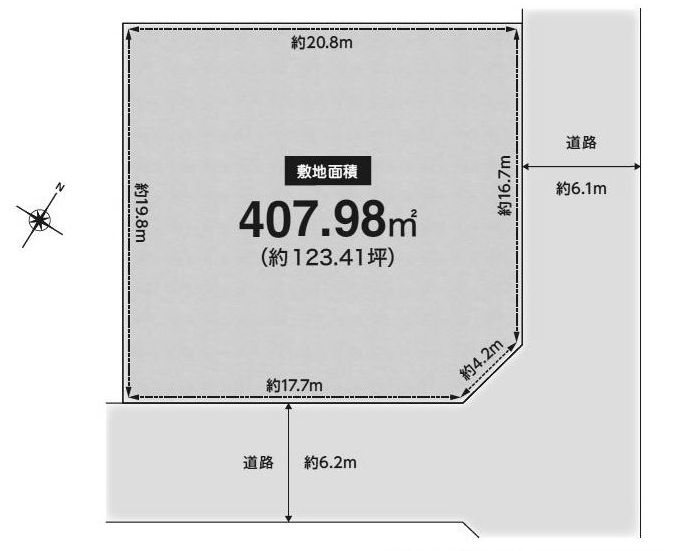 高槻市南平台1丁目　売土地 間取り図