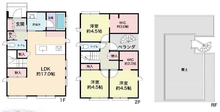 高槻市城南町1丁目　中古一戸建 間取り図