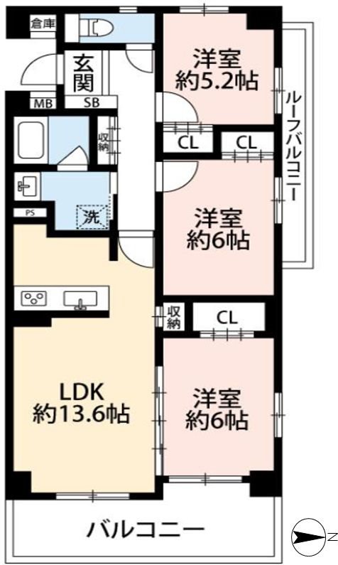 プラネ枚方公園 間取り図