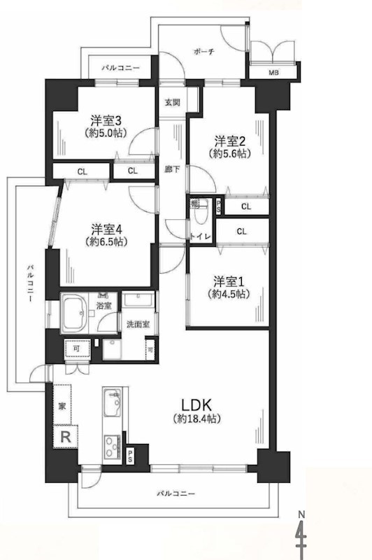 パレ千里 間取り図