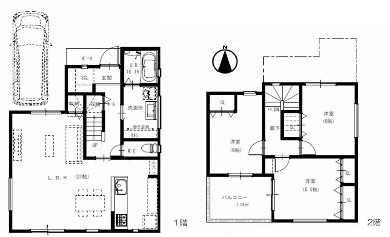 茨木市目垣1丁目3号地　新築一戸建 間取り図