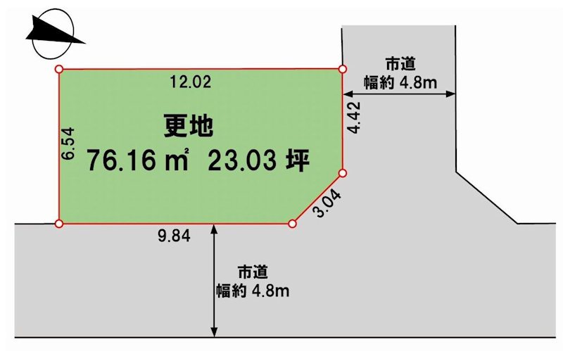 茨木市西太田町　建築条件付売土地 間取り図