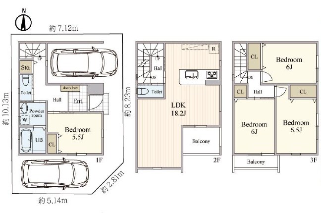枚方市伊加賀本町限定1邸新築分譲住宅 間取り図