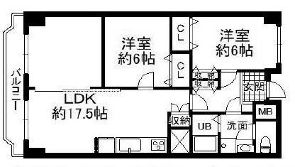 メゾン高槻古曽部 403号室 間取り図