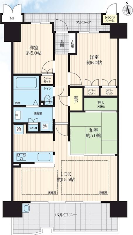 パークオアシス 間取り図