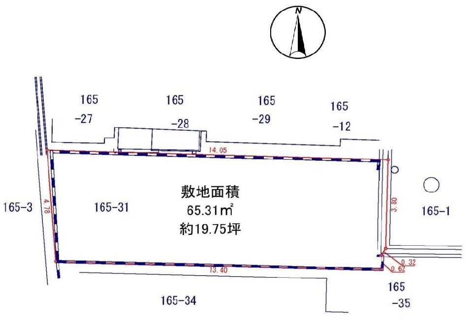 高槻市明野町 売土地 間取り図