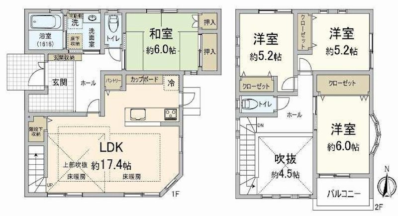茨木市山手台新町3丁目　中古一戸建 間取り図