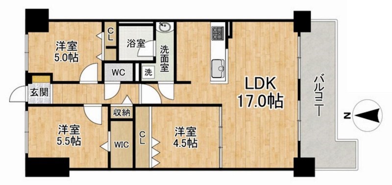 パレ千里 間取り図