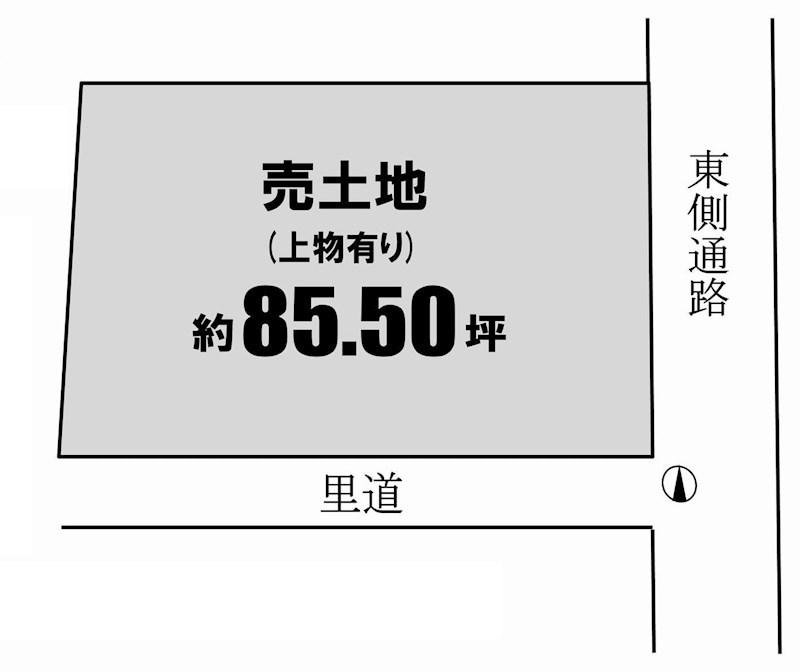 吹田市千里丘西　売土地 間取り図