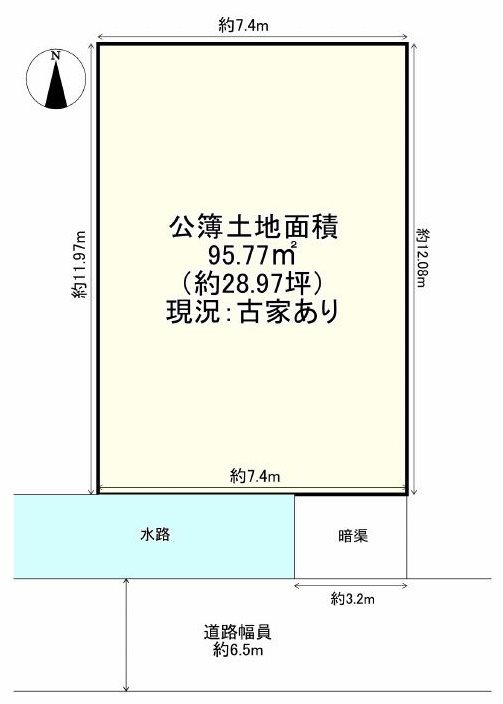 高槻市川添1丁目 売土地 間取り図