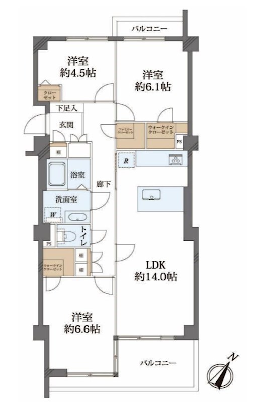 インペリアル千里青葉丘  間取り図