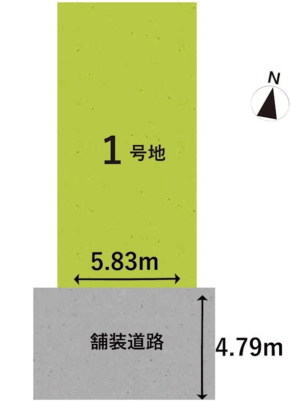 摂津市鳥飼西2丁目 売土地 間取り図