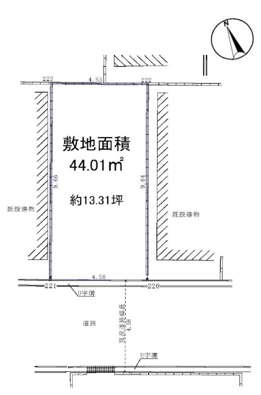 高槻市寿町3丁目　売土地 間取り図