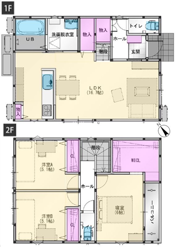 藤阪東町4丁目限定1邸新築分譲住宅 間取り図