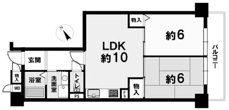 シャルマンコーポ水無瀬1号棟 間取り図