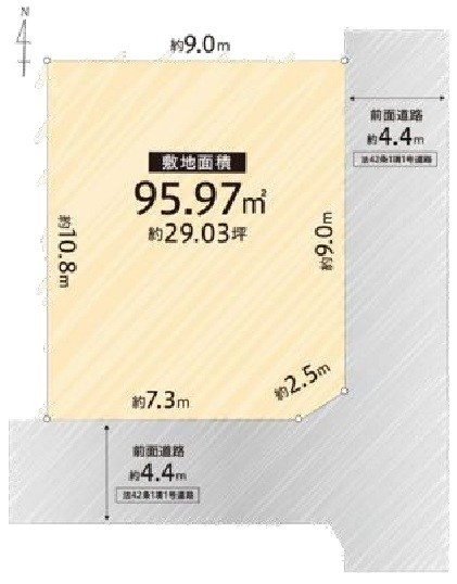 高槻市津之江町2丁目 売土地 間取り図