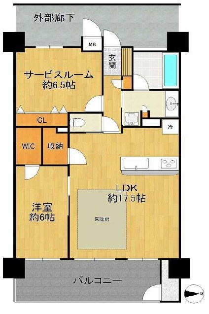 レ・ジェイド高槻南松原Bright 間取り図