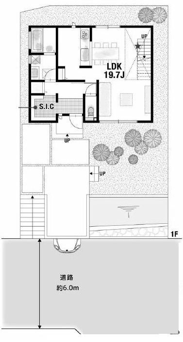 高槻市大和1丁目　新築一戸建 間取り図