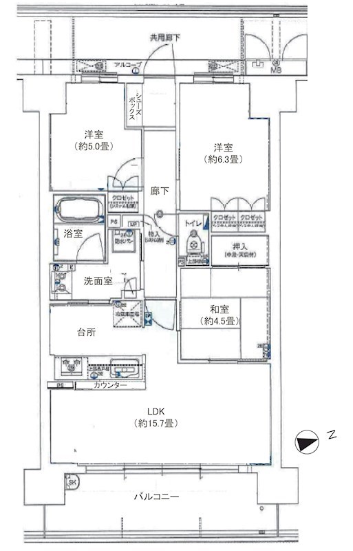 MIRAIMOスクエア  間取り図