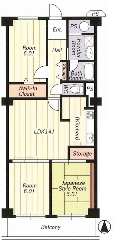 穂積台グランドコーポ    間取り図