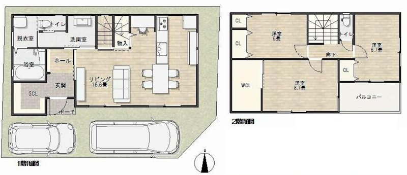 茨木市郡3丁目　建築条件付土地 間取り図