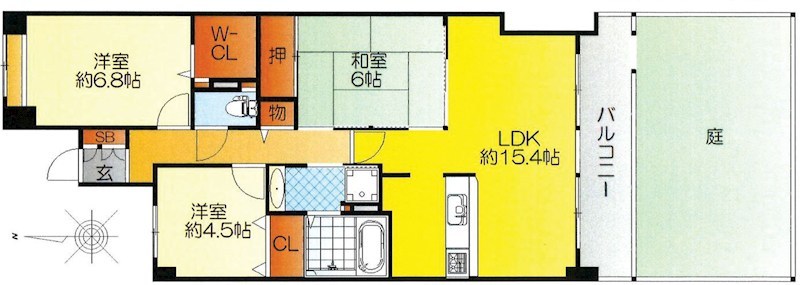 ローレルコート茨木桜通り 間取り図