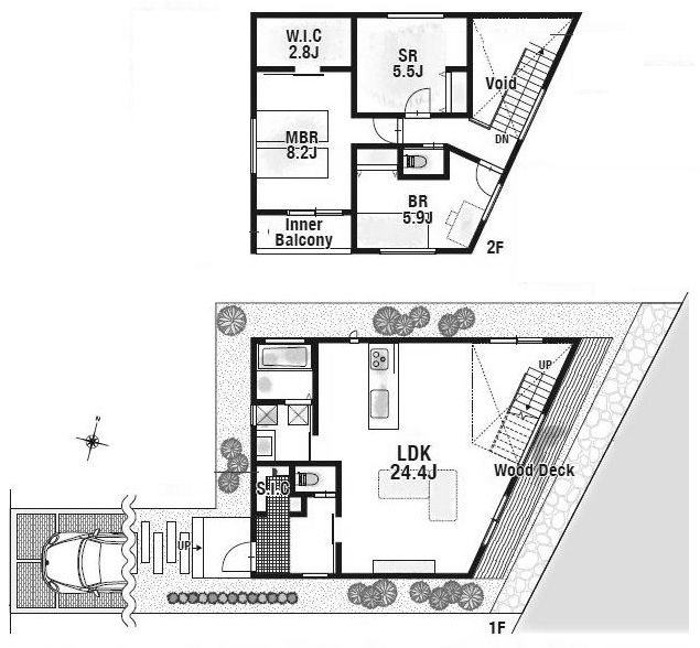 高槻市日吉台五番町　新築一戸建3号地 間取り図