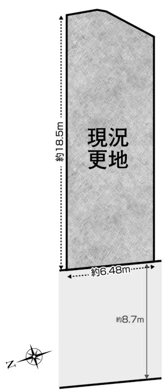島本町山崎4丁目 売土地 間取り図