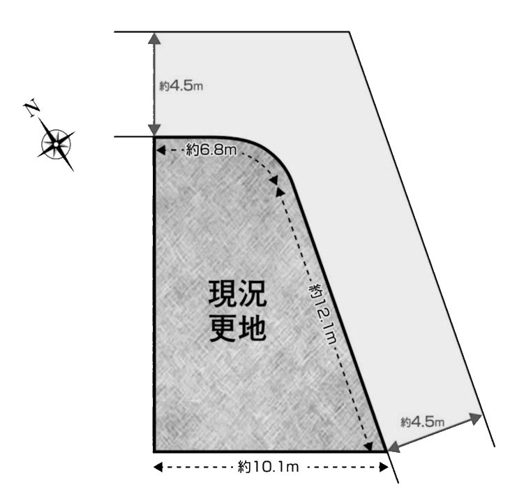 高槻市淀の原町 売土地 間取り図