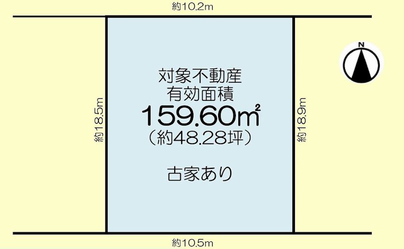 茨木市玉瀬町　売土地 間取り図