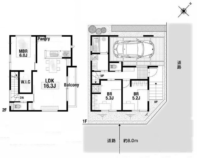 高槻市安岡寺町5丁目　建築条件付売土地1号地 間取り図