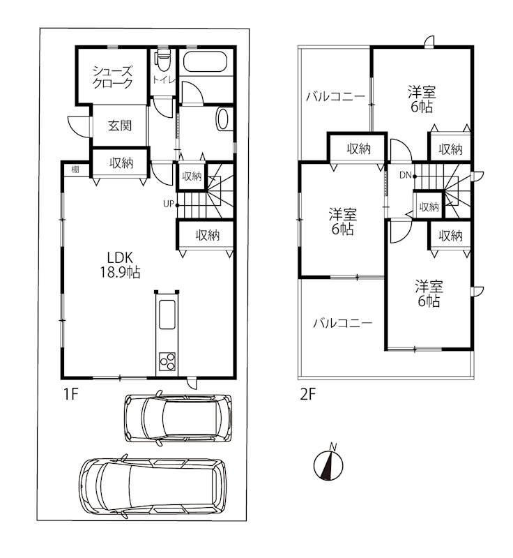 吹田市山田南　中古一戸建 間取り図