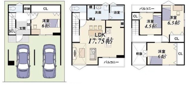 高槻市春日町 建築条件付売土地 間取り図