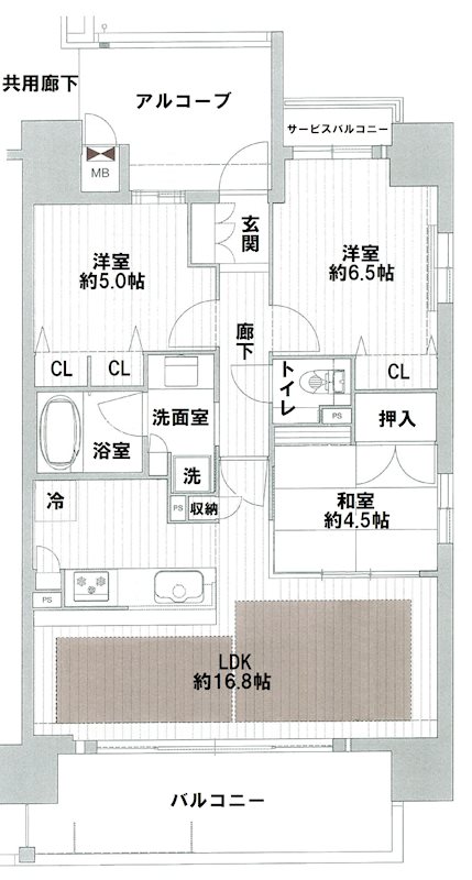 プレサンスロジェ高槻プレミア  間取り図