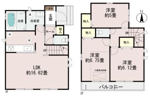 出口4丁目限定一邸新築分譲住宅 間取り図