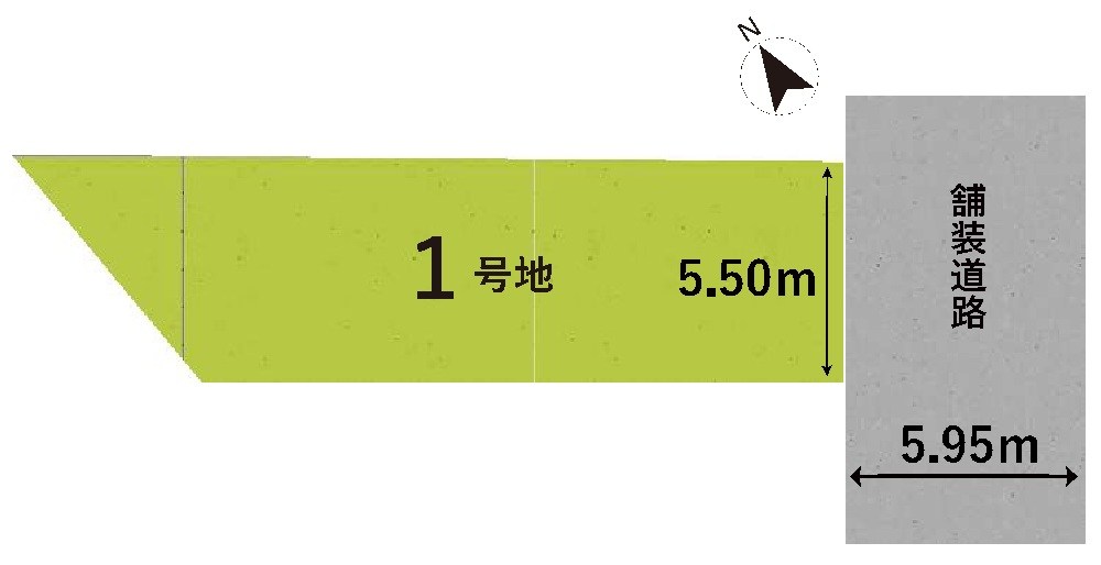 高槻市登町 売土地 間取り図